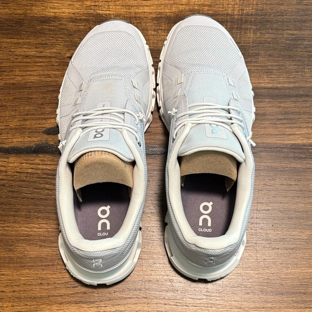 On Running Womens Cloud 6 Sneakers Glacier/White Size 9 - Picture 4 of 10
